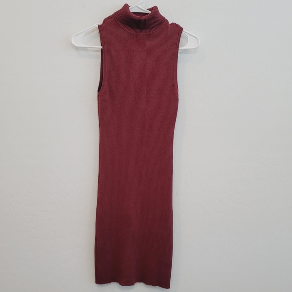 Love Republic Red Bodycon Turtle Neck Dress Large - Picture 2 of 10